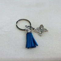 Silver Butterfly Charm Diffuser Keychain