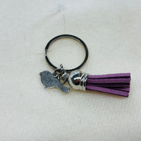 Silver Bird Charm Diffuser Keychain