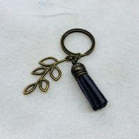 Gold Leaves Charm Diffuser Keychain