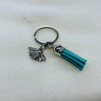 Silver Bee Charm Diffuser Keychain