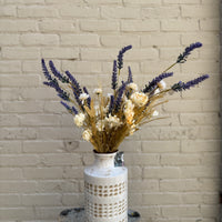 Wildflower Spray - Lavender and Cream 26"