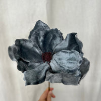 Rounded Blue Velvet Poinsettia