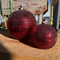 Red Dots Ornament Jar