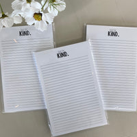 Just Be Kind Note Pad