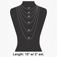 Triple Heart Charms Chain Necklace - Silver