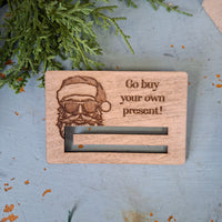 Laser Cut Money Holder - Holiday