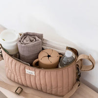 3 Sprouts Universal Stroller Caddy Organizer - Gingham Mustard