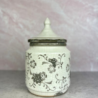 Short Floral Filigree Container