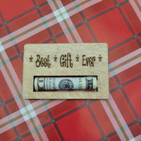 Laser Cut Money Holder - Holiday