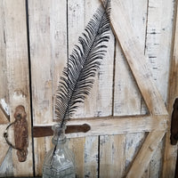 Black Glitter Feather Pick