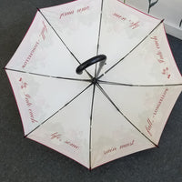Red + Pink Floral Umbrella
