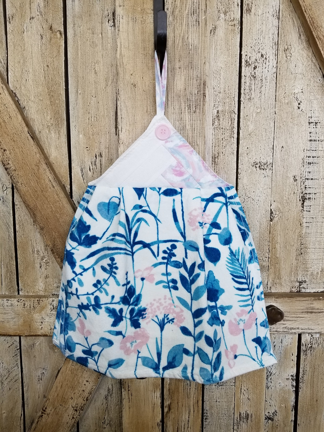 Pink + Blue Floral Kitchen Towel