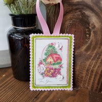 Hanging Vintage Postcard Reproduction - For You