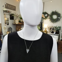 Druzy Triangle Crystal Necklace
