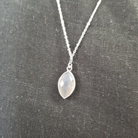Silver Agate Necklace