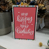 Hip Hip Hooray Birthday Card - Girl