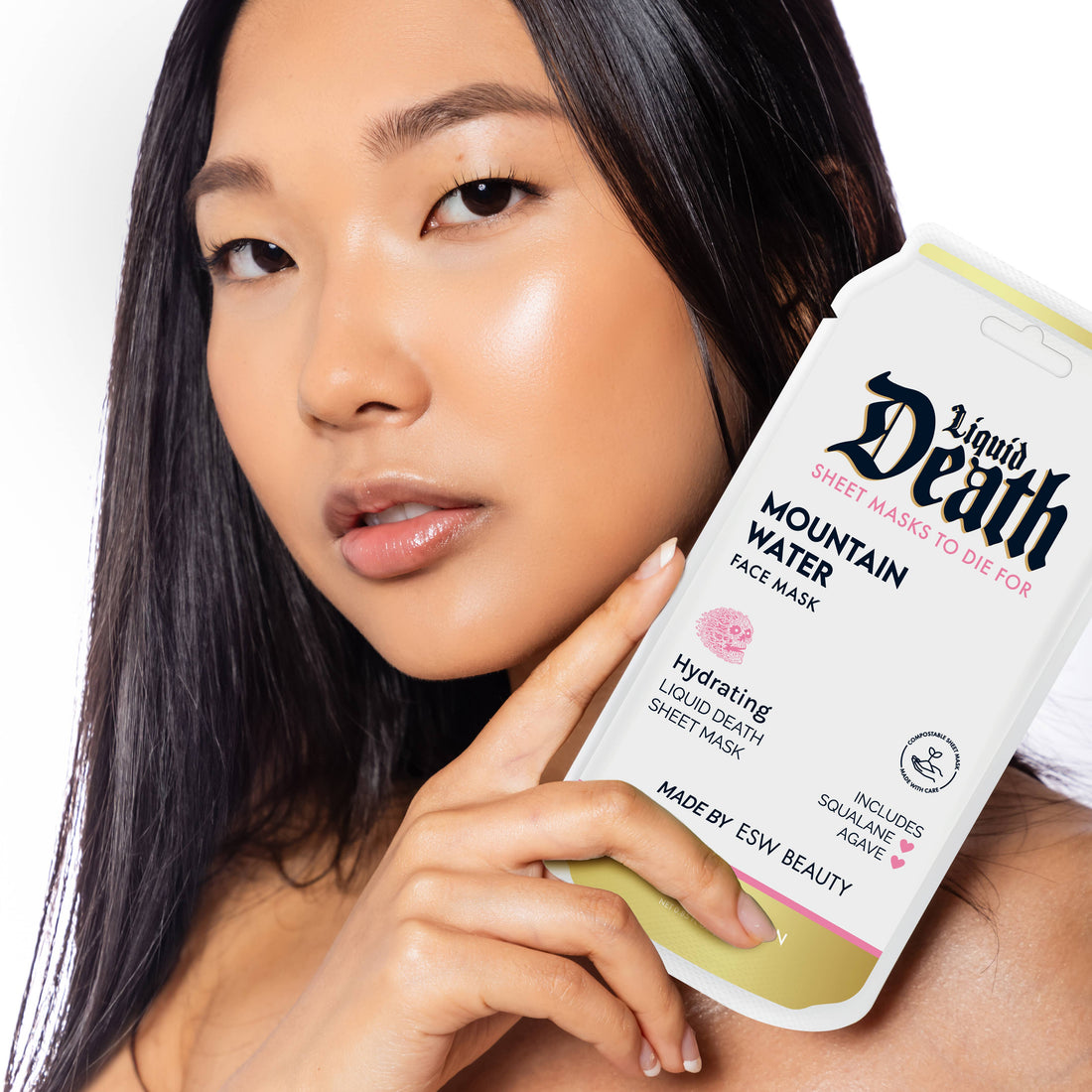 Mountain Water Liquid Death Hydrating Face Mask