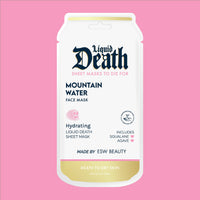 Mountain Water Liquid Death Hydrating Face Mask