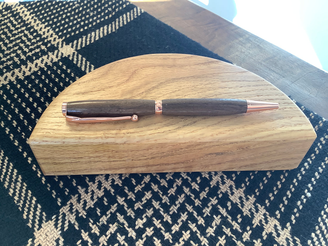 Wooden Turned Pen - Dark Brown