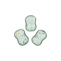 RE:usable Sponges (Set of 3) - Serenity Floral: Mint