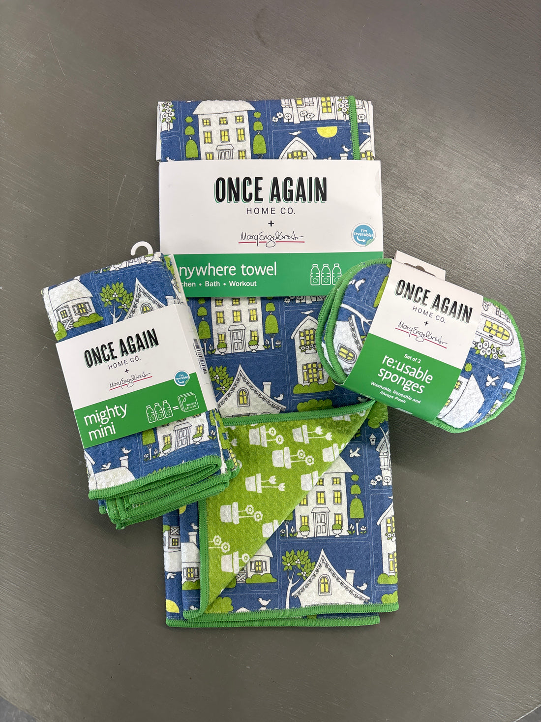 Once Again Home Co - Twilight Cottages: Denim (Reversible)