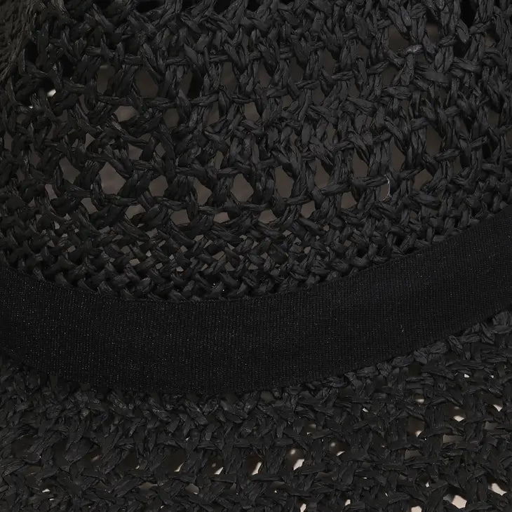 Braided Cowboy Hat - Black