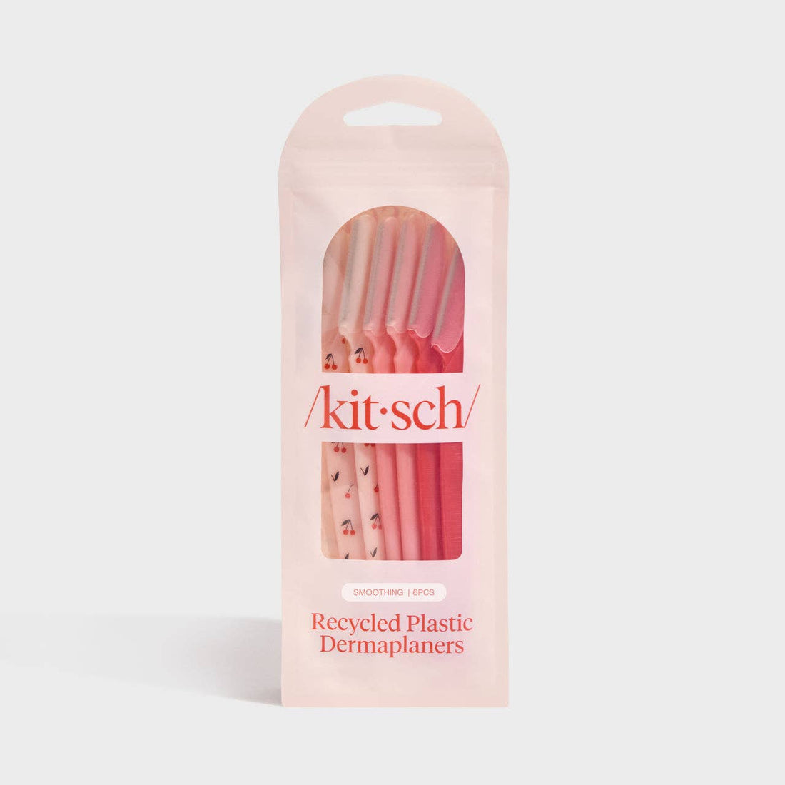 Recycled Plastic Dermaplaners 6pc Set - Asstd Cherry Blossom