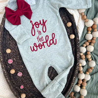 Joy To the World Sage Baby Outfit