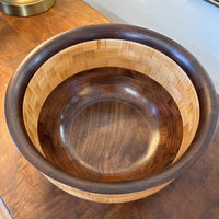 Walnut Segmented Bowl - 10"