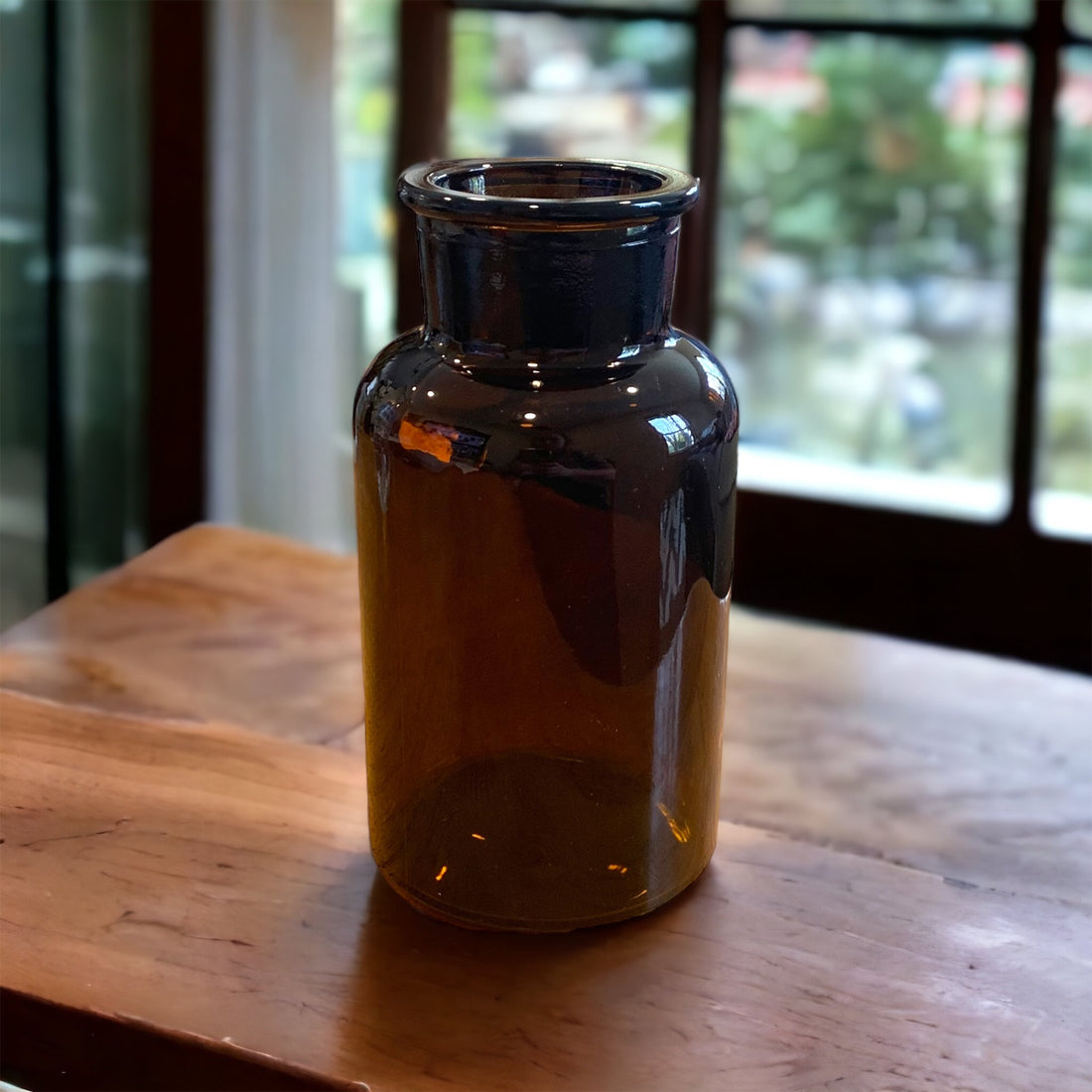 Amber Apothecary Jar