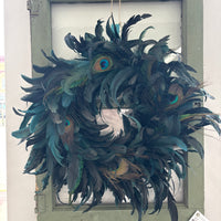 Peacock Feather Wreath