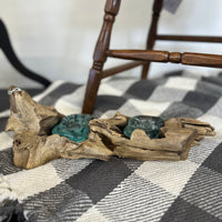 Driftwood + Resin Candle Holder