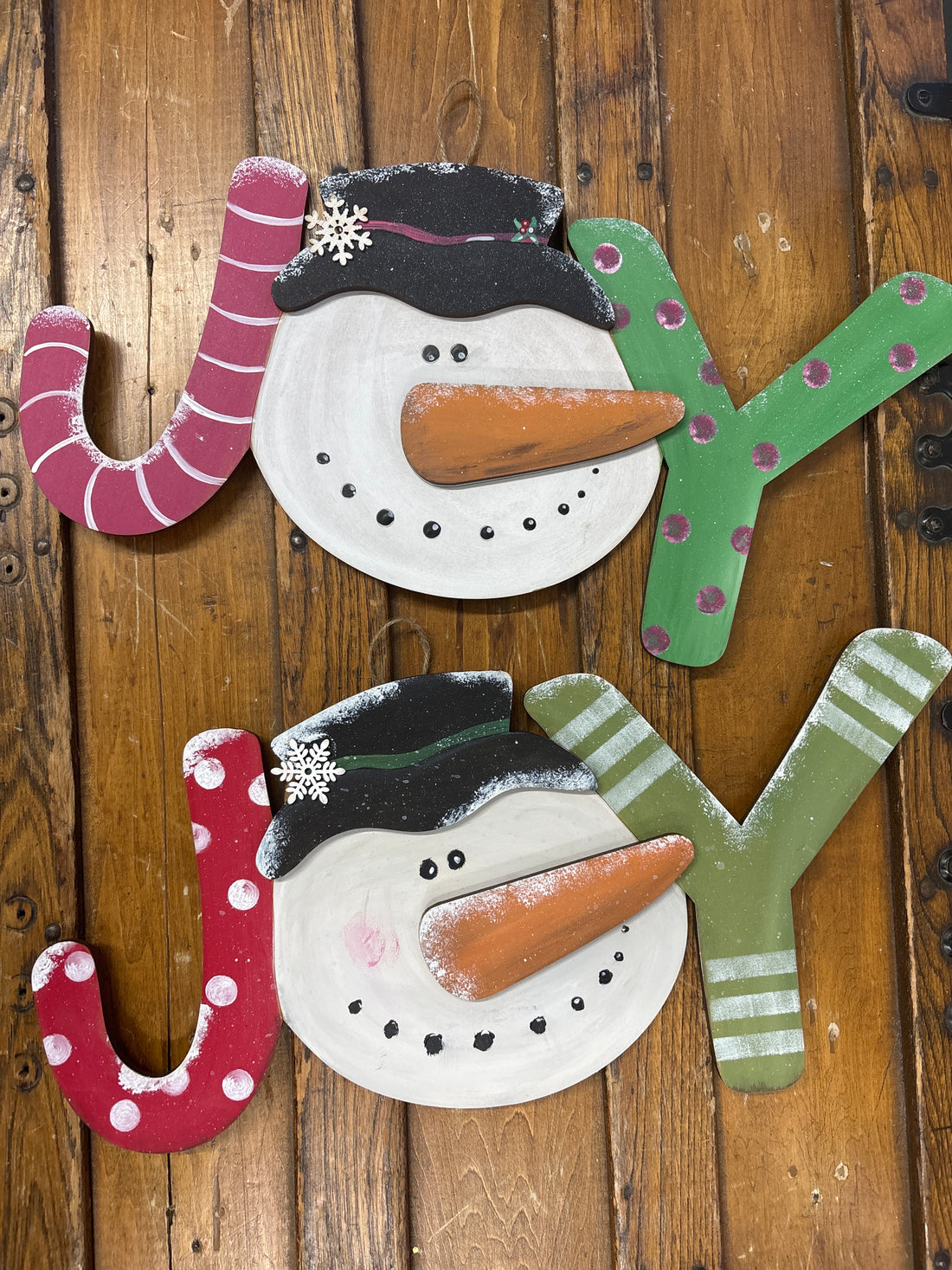 Snowman Joy Sign