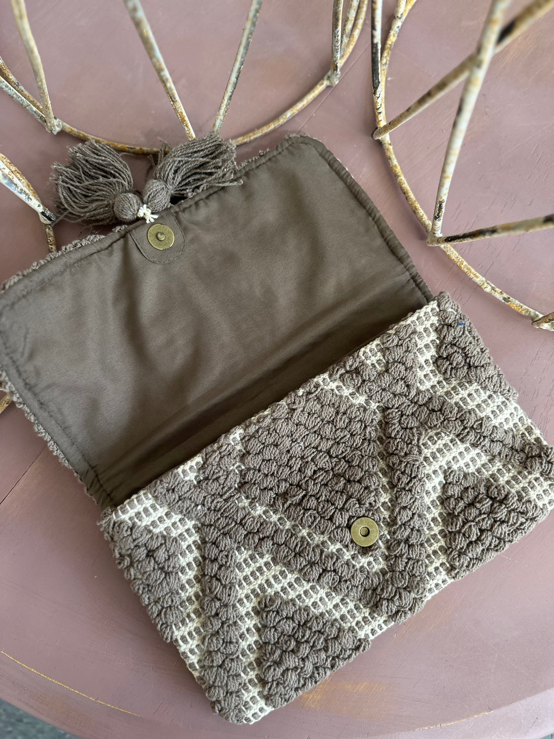 Chloe & Lex Brown Clutch Purse