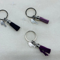Silver Bird Charm Diffuser Keychain