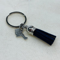 Silver Bird Charm Diffuser Keychain
