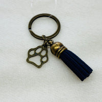 Gold Paw Print Charm Diffuser Keychain