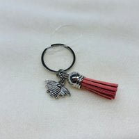 Silver Bee Charm Diffuser Keychain