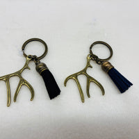 Gold Antlers Charm Diffuser Keychain