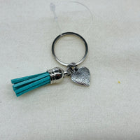 Silver Heart Charm Diffuser Keychain