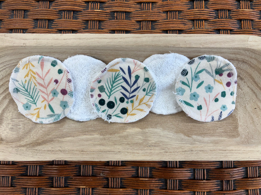 Berries + Flowers Reusable Cotton Makeup Remover Pads