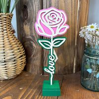 Laser Cut Rose - Love