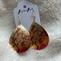 Metallic Teardrop Earrings