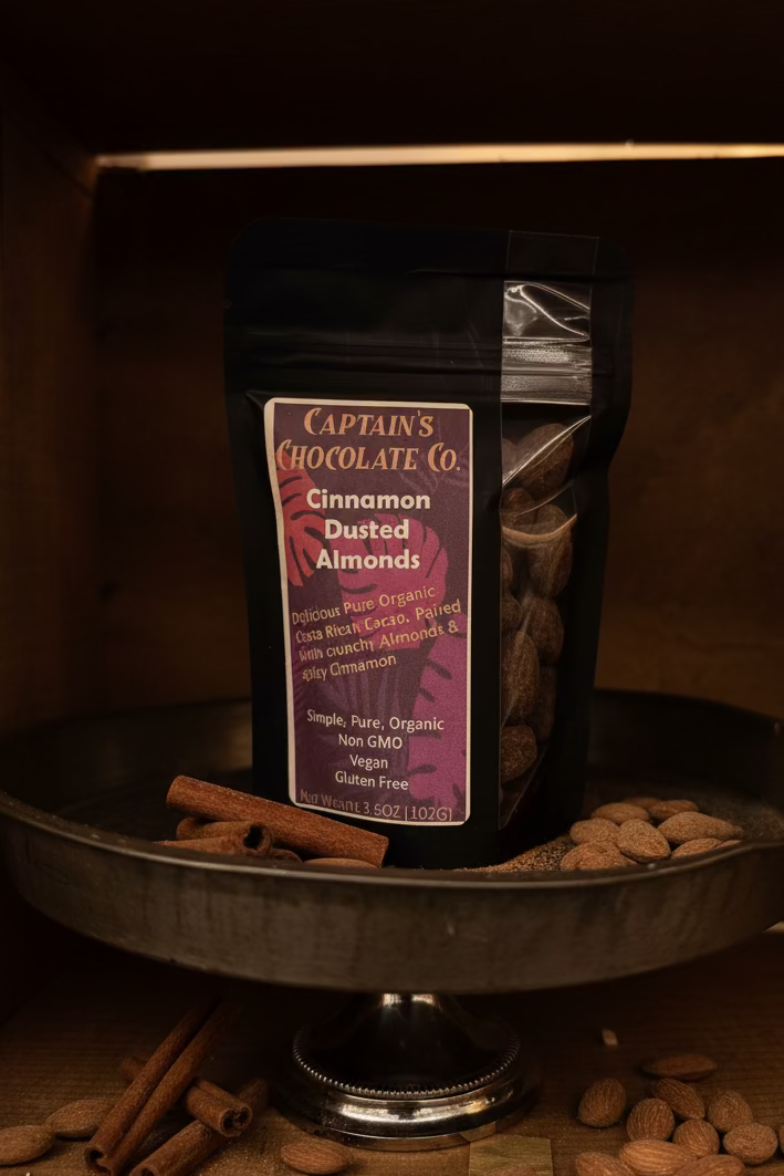 Captain's Chocolate - Cinnamon Dusted Almonds