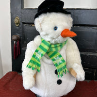 Vintage Teddy Bear Snowman