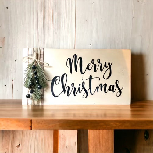 Merry Christmas Shelf Decor