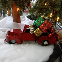 Metal Pick Up Truck With Tree + Gifts