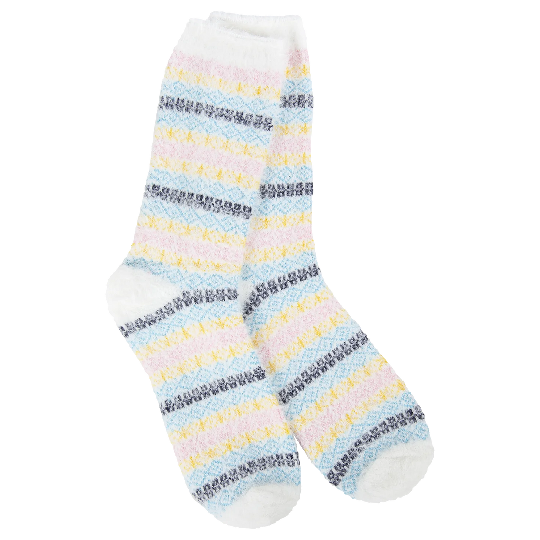 Holiday Feather Multi Stripe Crew - Wonderland