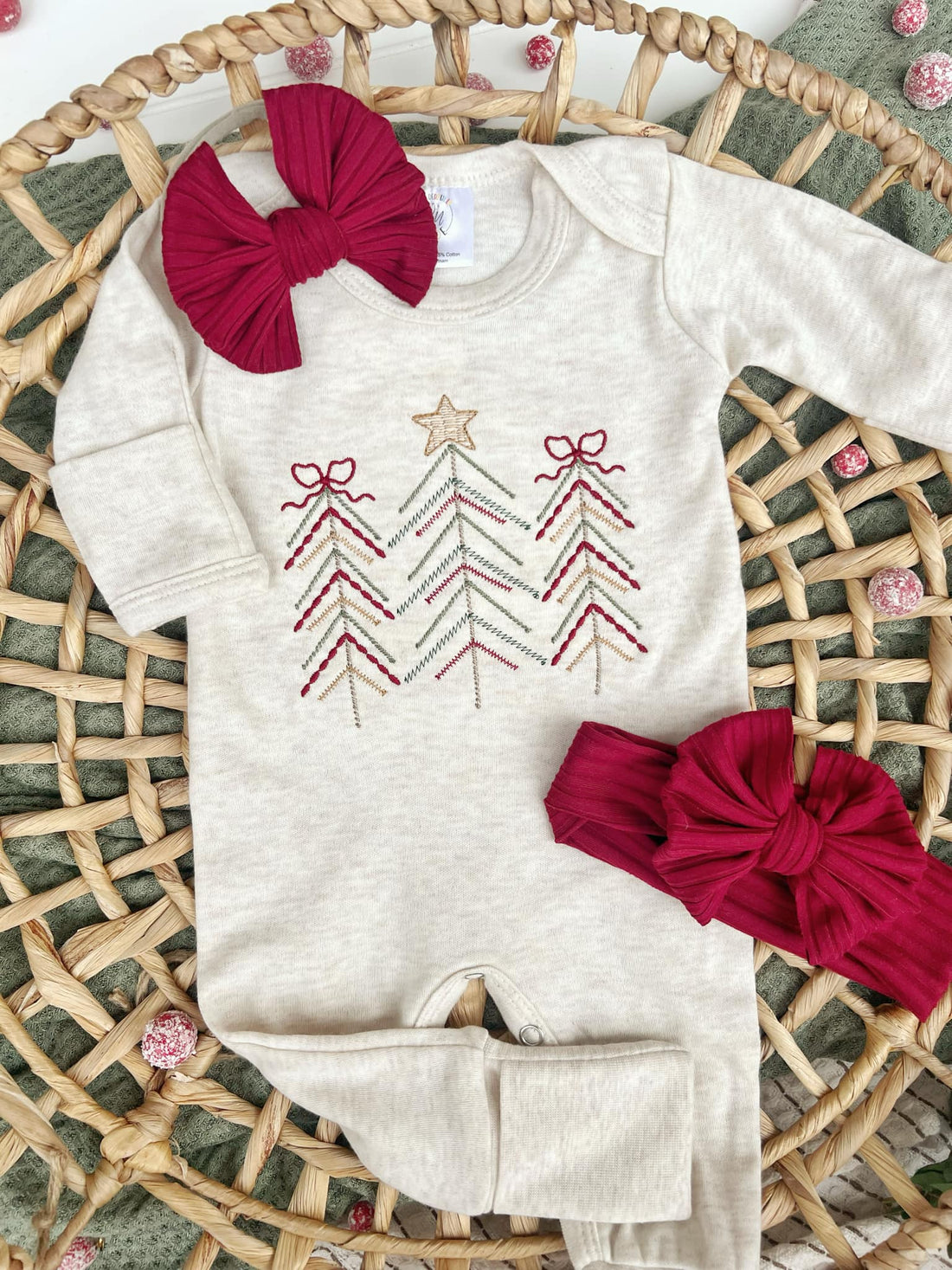Christmas Tree Baby Romper