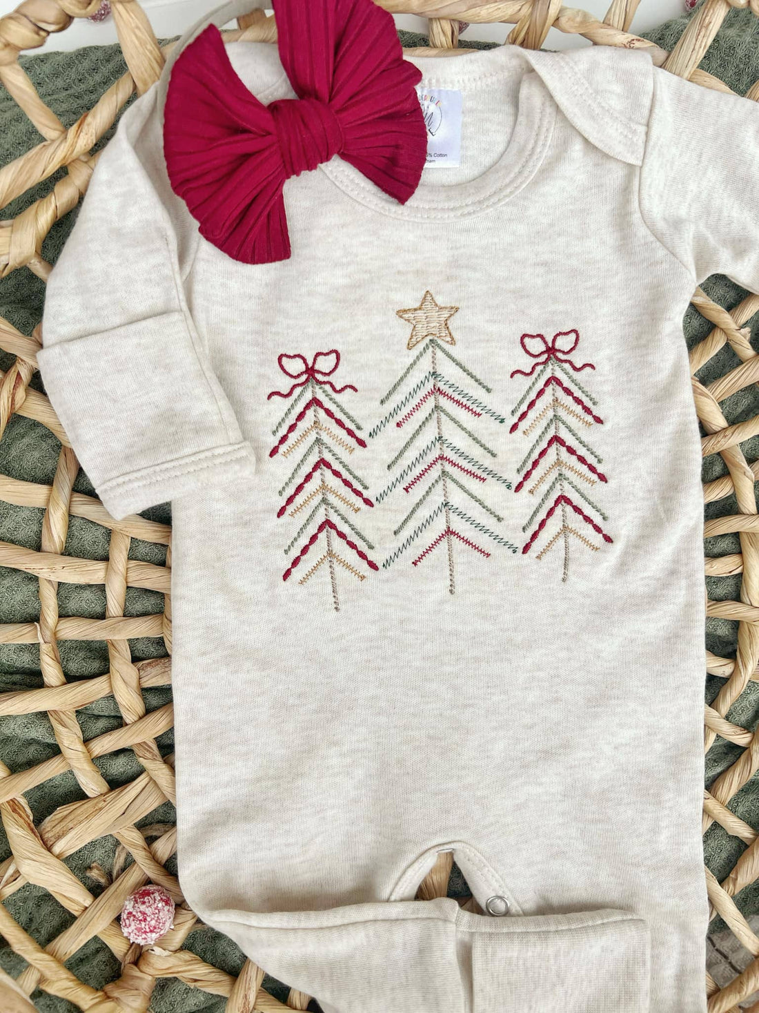 Christmas Tree Baby Romper